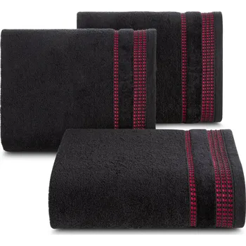 Ručník BAVLNĚNÝ RUČNÍK AMANDA8 50X90 CM ČERNÁ