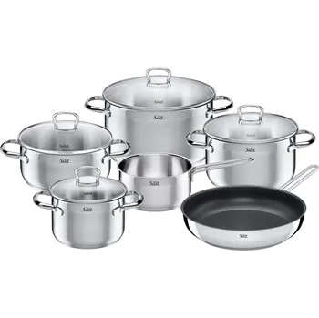 Hrnec Sada hrnců SILIT-SCALEA , luxusní, ušlechtilá ocel, mat, 6dílná
