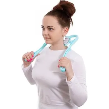 Masážní pomůcka na krční páteř se 6 válečky