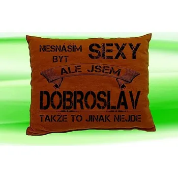 Dekorativní polštářek Polštář se jménem DOBROSLAV (Polštářek nesnáším být sexy )