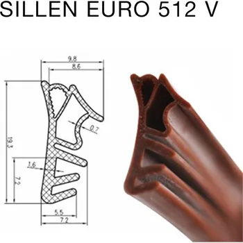 Těsnění do okna a dveří Těsnění SILLEN EURO 512 V béžová - silikon