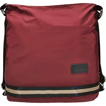 Praktický vínový / bordó kabelko-batoh 2v1 z nylonu Dixie