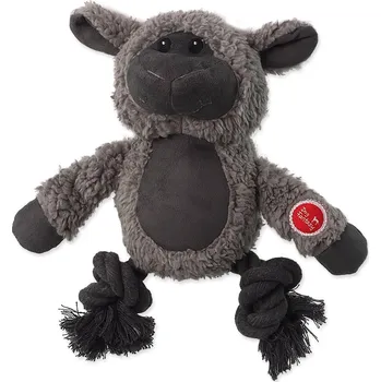 Hračka pro psa Hračka Dog Fantasy Snuggle mix zvířat s uzly a pískátkem 21cm