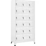 vidaXL Šatní skříňka s 18 buňkami kov 90 x 40 x 180 cm