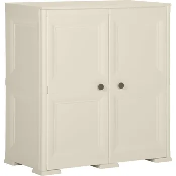 Organizace kuchyně vidaXL Plastová skříňka 79 x 43 x 85,5 cm design dřeva vanilková