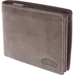 Pánská kožená peněženka hnědá - větší prostorná Nivasaža N15