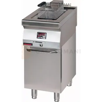 fritéza Elektrická fritéza 1x8l 8 kW na uzavřeném podstavci, skříňce | KROMET, 700.FE-10f.S.D