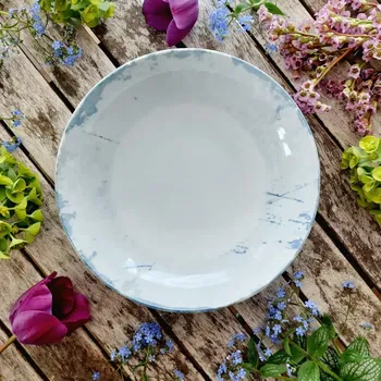 Talíř DECOLAB STONE BLUE talíř hluboký 22 cm, G. Benedikt 1882 (Porcelánový talíř 2. jakost )