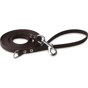 Vodítko pro psa FIREDOG BioThane vodítko 13mm 1,2m s ručkou a D-kroužkem Barva: Hnědá