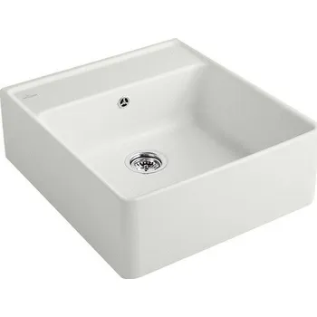 Keramický dřez Villeroy & Boch Stone 632061RW bílý