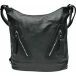 Velký černý kabelko-batoh s kapsami Abigail