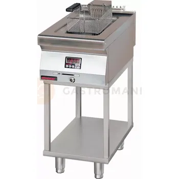 fritéza Elektrická fritéza 1x8l 8 kW na podstavci | KROMET, 700.FE-10f.T