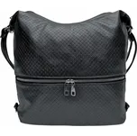 Velký černý kabelko-batoh 2v1 s praktickou kapsou Lilly