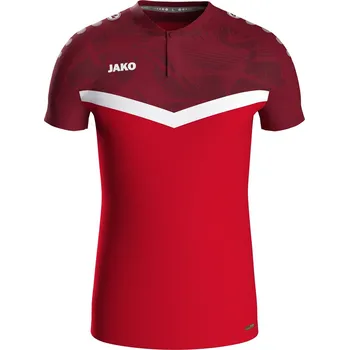 Pánské oblečení JAKO Triko s límečkem Iconic vel. XL, červená