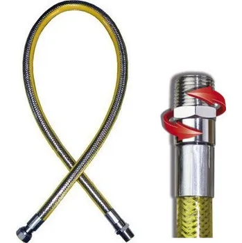 Plynová hadice Plynová hadice 1/2" MF 0,75m, otočná koncovka
