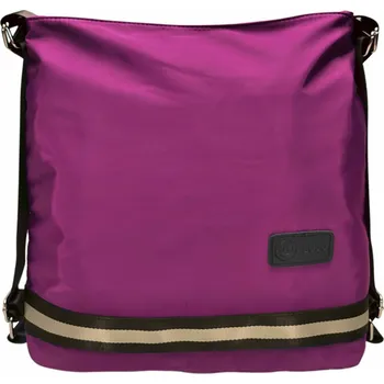 Kabelka Praktický středně fialový kabelko-batoh 2v1 z nylonu Dixie