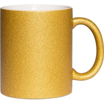 Hrnek třpytivý 330 ml - zlatý sublimace termotransfer laserové gravírování