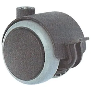 Pojezdové kolečko Nábytkové kolo BA-G s brzdou a gumou BA 40G M8x30