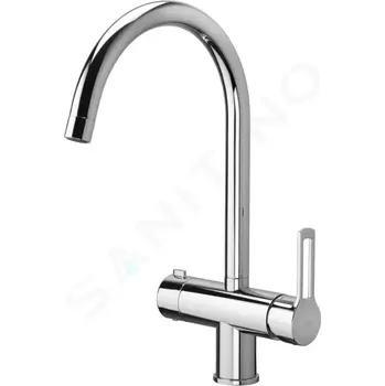 Vodovodní baterie Paffoni Ringo Dřezová baterie s uzavíracím ventilem, chrom, RIN184CR