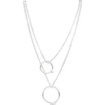 Náhrdelník Flamenco Mystique Dvojitý potravinový náhrdelník N377S, délka 45+5,5 cm, průměr kruhů 2 a 1,5 cm