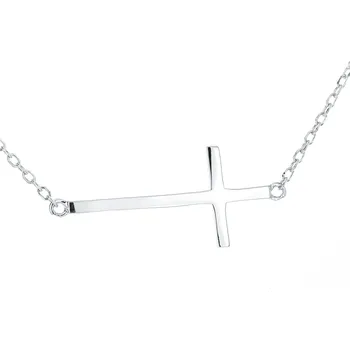 Náhrdelník NUBIS® Střibrný náhrdelník s křížem - NB-2114