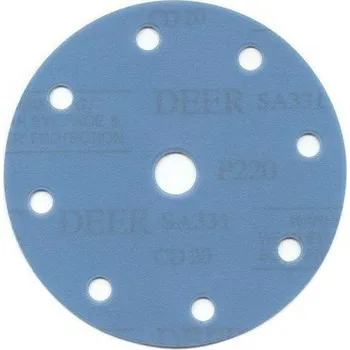 Brusný kotouč Brusný výsek suchý zip SA331 9 otvorů 125/9.děr zr.0180