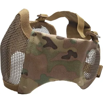 Faceprotector mřížkový s chrániči uší - měkčený, Multicam, ASG