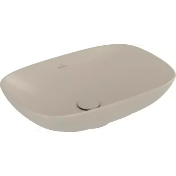 Umyvadlo Villeroy & Boch Loop&Friends Umyvadlo na desku, 56x38 cm, s přepadem, CeramicPlus, Almond, 4A4900AM