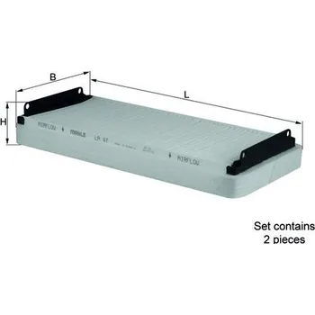 Kabinový filtr Filtr, vzduch v interiéru MAHLE LA 47/S