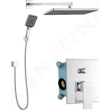 Sprchový set kielle Arkas I Sprchový set s baterií pod omítku, pro 2 spotřebiče, s příslušenstvím a tělesem, chrom, 20611SP20