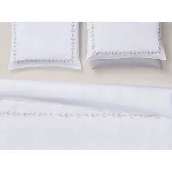 Povlečení Povlečení Foglia od Christian Fischbacher Rozměry: Povlak na polštář s límcem 40 x 40 cm, Typ zapínání: Knoflíky