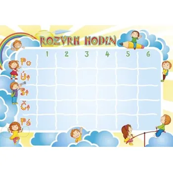 Tiskopis Rozvrh hodin Mráčky