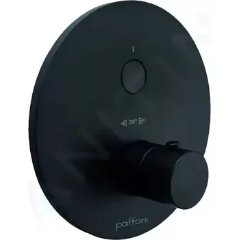 Vodovodní baterie Paffoni Compact Box Termostatická sprchová baterie pod omítku, matná černá, CPT013NO