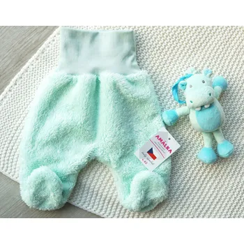 AMÁLKA Chlupaté polodupačky, zelené Velikost: 56