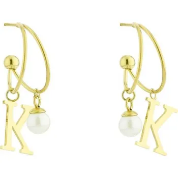 Náušnice Flamenco Mystique Elegantní Pozlacené Náušnice z Chirurgické Oceli, 14 Karátů, Rozměry 3.1 x 0.8 cm