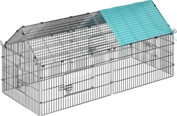 králíkárna Králíkárna pozinkovaná ocel 75 x 180 x 75 cm zelená stříška