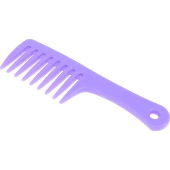 Hřeben se širokými zuby na kudrnaté vlasy - Nachový