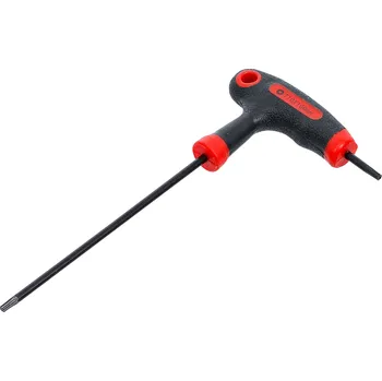 Šroubovák BGS Diy BGS 7880-T10, Šroubovák s T-rukojetí a boční čepelí | T-profil (pro Torx) s otvorem / bez otvoru T10