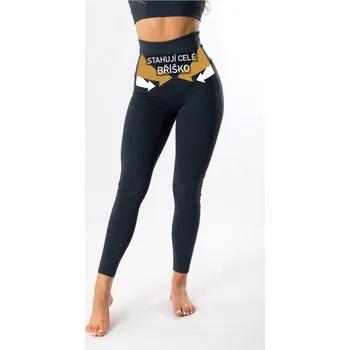 Dámské legíny GoldBee Legíny stahující celé břicho, onyx XL