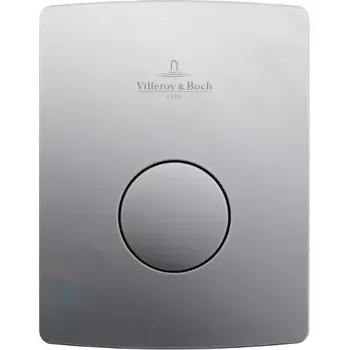 Splachovací tlačítko Villeroy & Boch ViConnect Pneumatické ovládání splachování pisoáru 100SU, matný chrom, 92194469