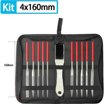 Sada nářadí Sada pilníků na sklo, keramiku a kov - Sada 4x160mm