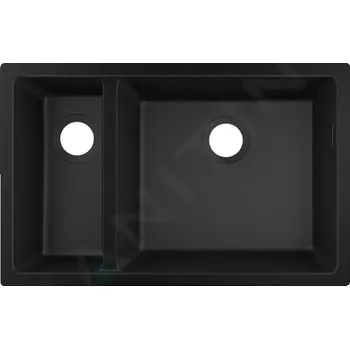 Granitový dřez Hansgrohe Dřezy Podstavný granitový dřez S510-U635, grafitová černá, 43433170