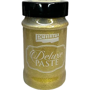 Speciální výtvarná barva Metalická Deluxe pasta PENTART 100ml - zlatá