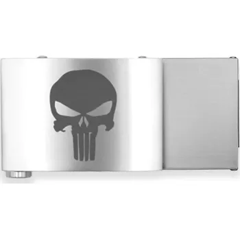 Opasek Kore Essentials® Kovová spona k opaskům Custom Laser Kore®, Barva: Stříbrná, Varianta: X4 - Punisher