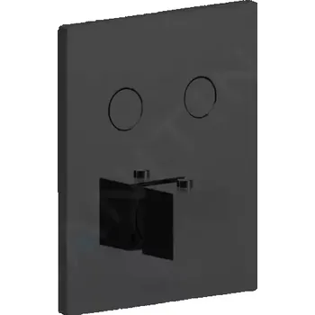 Vodovodní baterie Paffoni Compact Box Termostatická baterie pod omítku, pro 2 spotřebiče, matná černá, CPT518NO