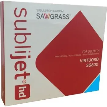 Gelový sublimační inkoust Sawgrass SubliJet-HD pro Virtuoso SG800 68 ml - cyan/azurová