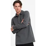 Ombre Mikina OM-SSNZ-0149 Šedá Regular Fit XL