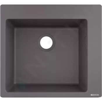 Granitový dřez Hansgrohe Dřezy Vestavný granitový dřez S510-F450, kamenná šedá, 43312290
