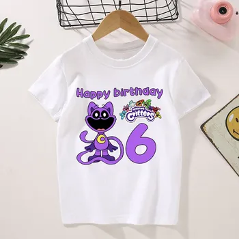 Smiling Critters Dětské narozeninové bílé tričko s číslovkou a potiskem na motivy oblíbených postaviček "Smiling Critters" (vel. 100 - 160) Barva: WXDW100, Velikost: 120