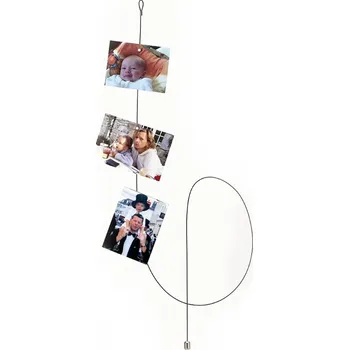 Fotoalbum WALTHER kovové lanko 150cm s magnetky, černé